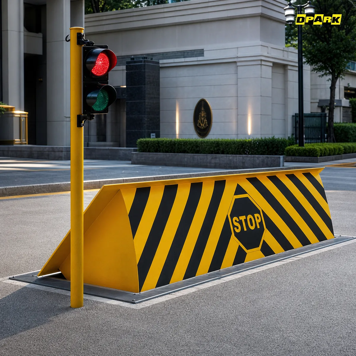 Road Blocker ไฮดรอลิก รุ่น RB-HD01 ระบบกั้นยานพาหนะแบบ Full-Lane K12