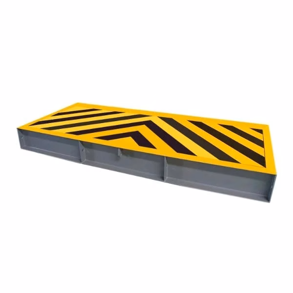 Road Blocker RB-HD01 ในตำแหน่งปิด/ลดระดับลงพื้น ภาพสินค้าจริง
